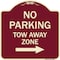 Signmission No Parking Tow Away Zone W/ Right Arrow Heavy-Gauge Aluminum Sign, 18" x 18", BU-1818-23609 A-DES-BU-1818-23609 - alternate 1